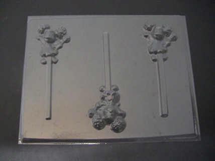 394sp Pink Cousin Chocolate or Hard Candy Lollipop Mold